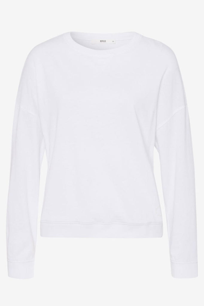 Brax Bo Sweatshirt | White _Silvermaple Boutique