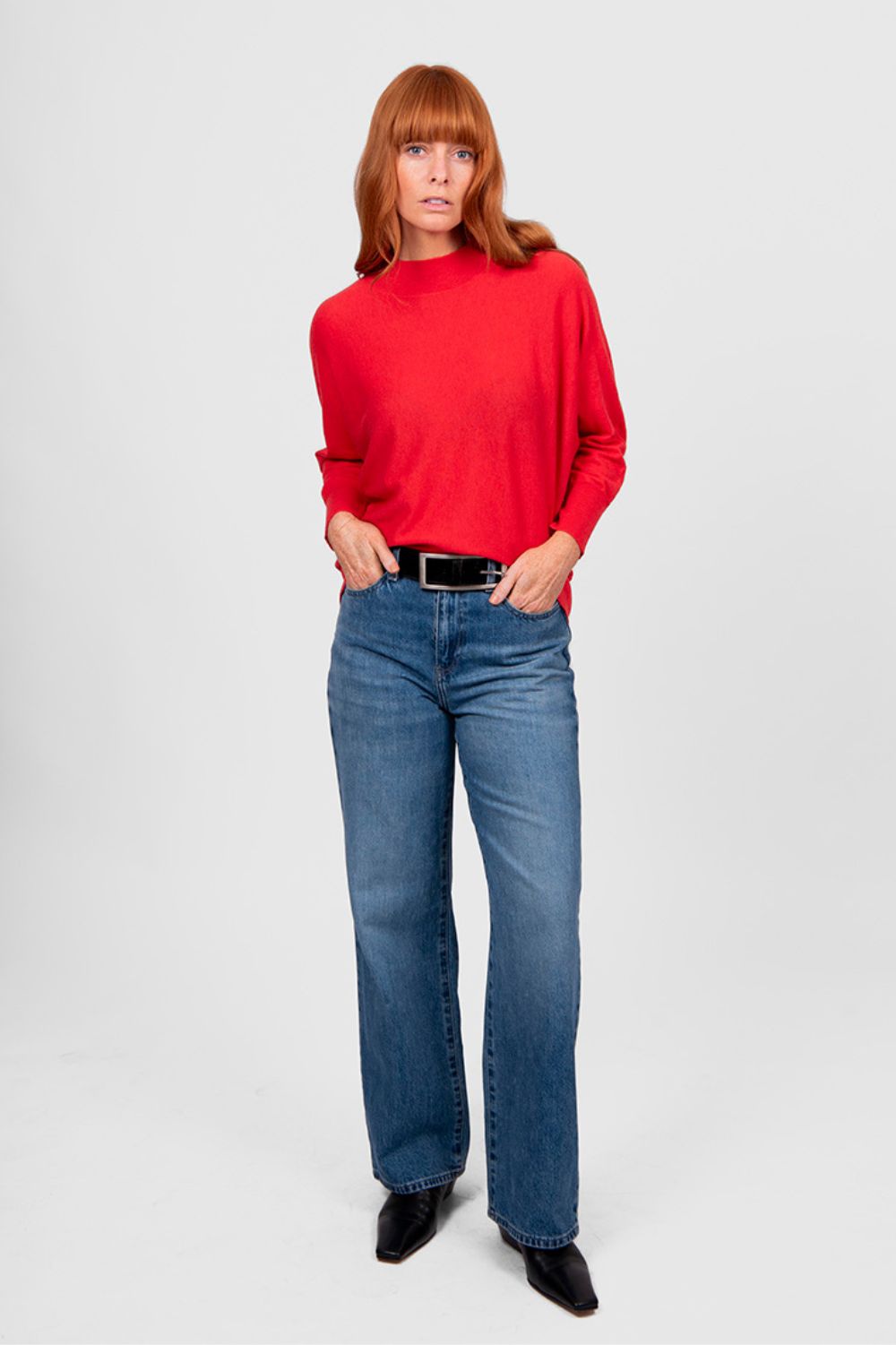 Bridge & Lord - Dolman 3/4 Sleeve Pullover | Cayenne - Pullover - Silvermaple Boutique 
