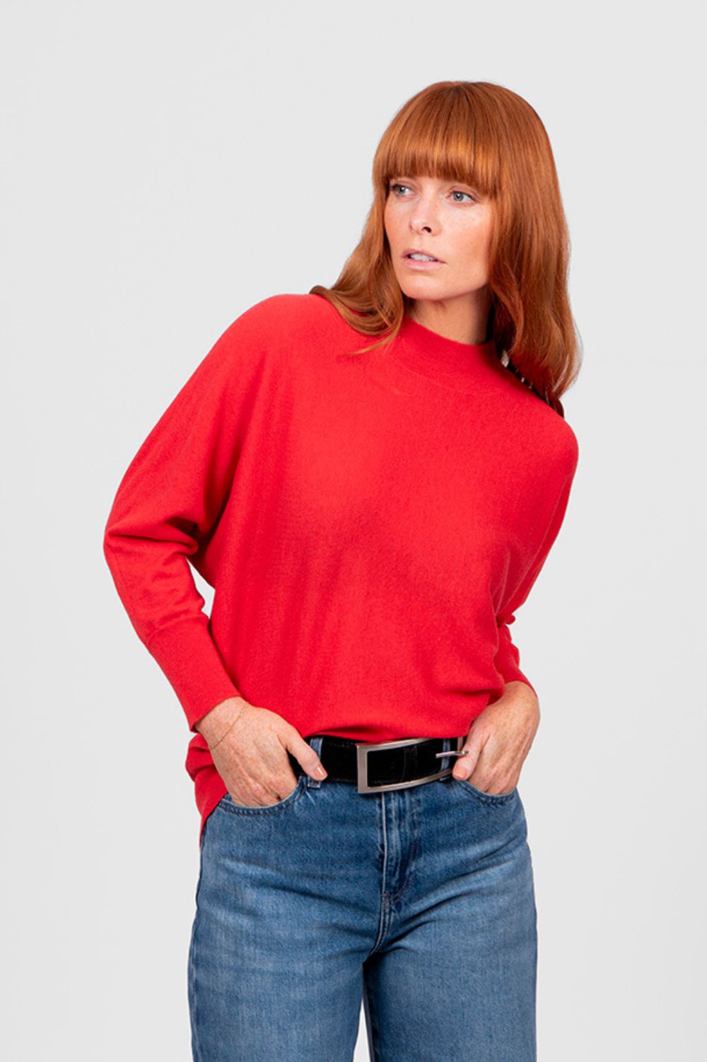 Bridge & Lord - Dolman 3/4 Sleeve Pullover | Cayenne - Pullover - Silvermaple Boutique 