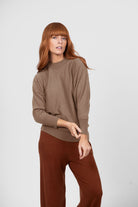 Bridge & Lord - Dolman 3/4 Sleeve Pullover | Cobblestone - Pullover - Silvermaple Boutique 