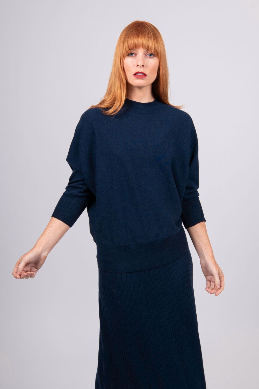 Bridge & Lord - Dolman 3/4 Sleeve Pullover | Ink - Pullover - Silvermaple Boutique 