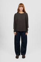 Bridge & Lord - Dolman Rib Pullover | Chocolate - Pullover - Silvermaple Boutique 