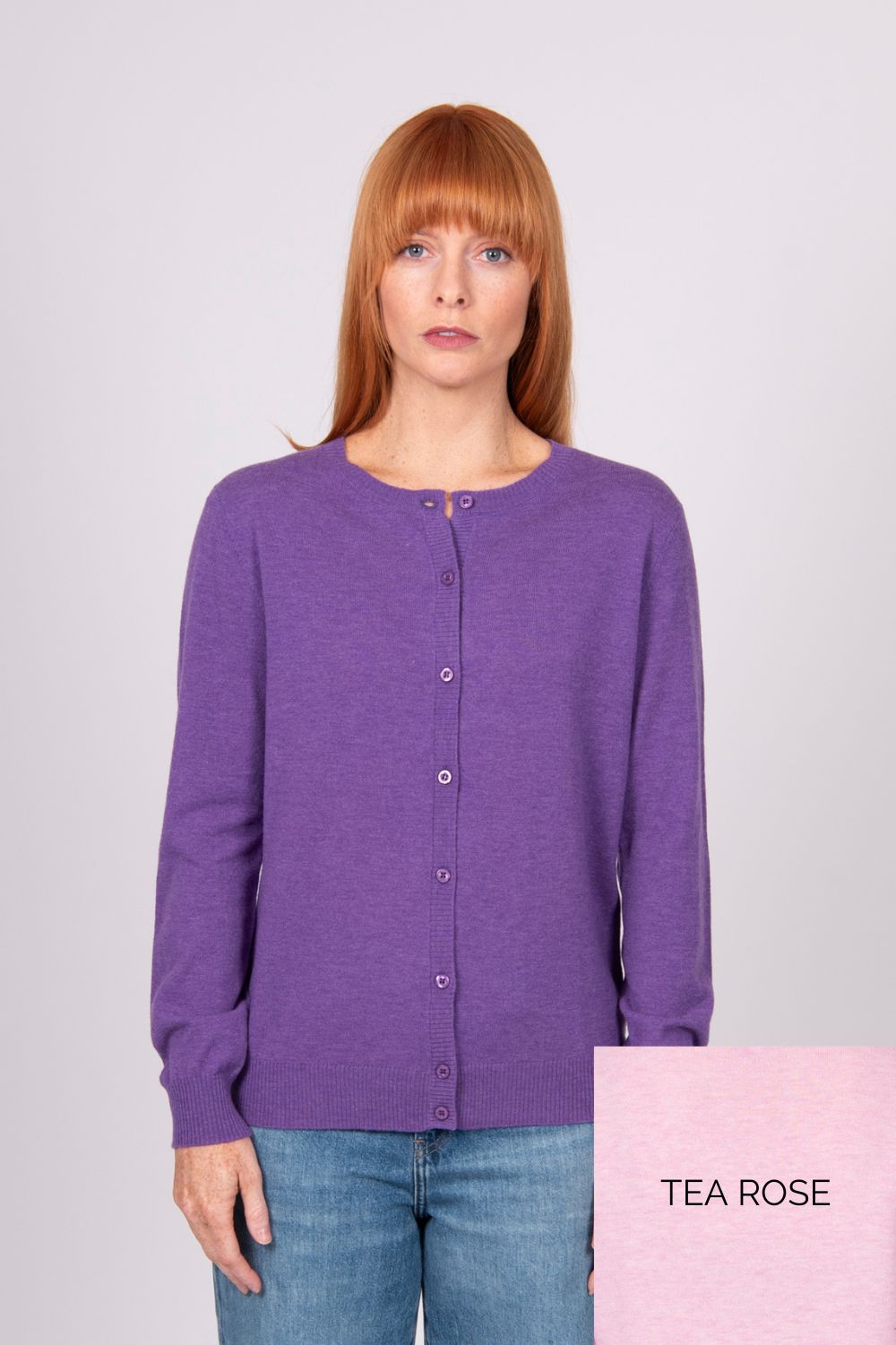 Bridge & Lord - Kate Essential Button Cardi | Tea Rose - Cardigan - Silvermaple Boutique 