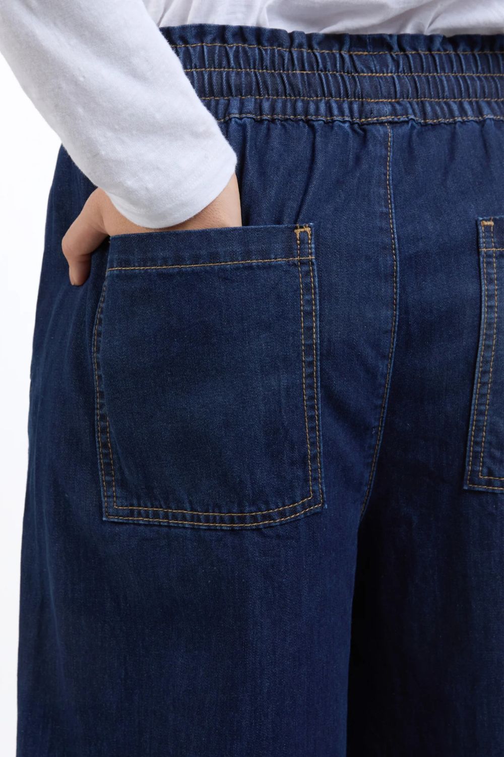 Elm Lifestyle - Greta Slim Leg Denim Pant | Extra Dark Wash - Jeans - Silvermaple Boutique 