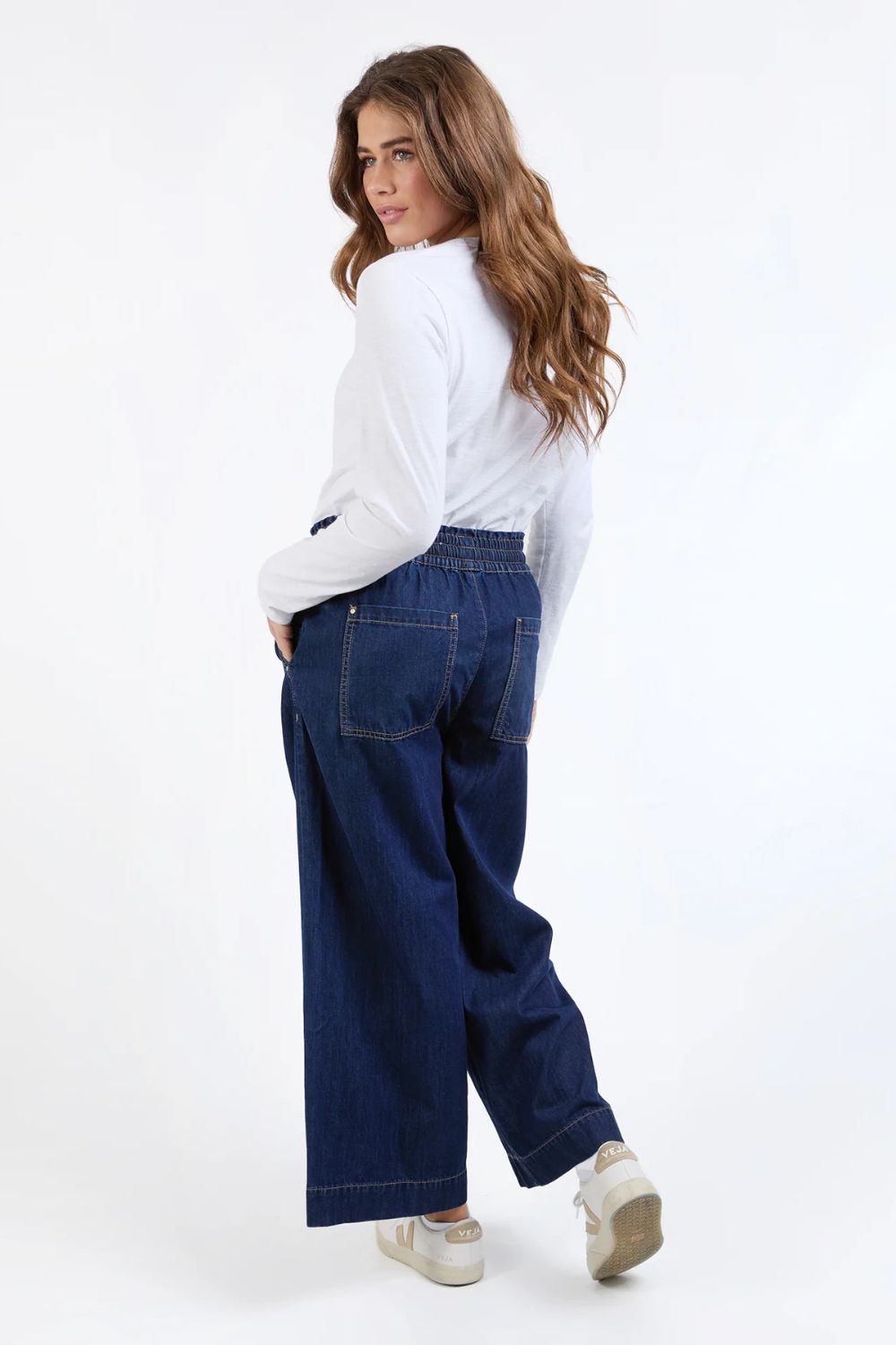 Elm Lifestyle - Greta Slim Leg Denim Pant | Extra Dark Wash - Jeans - Silvermaple Boutique 