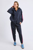 Elm Lifestyle - Lover 1/4 Zip | Navy - Jumper - Silvermaple Boutique 
