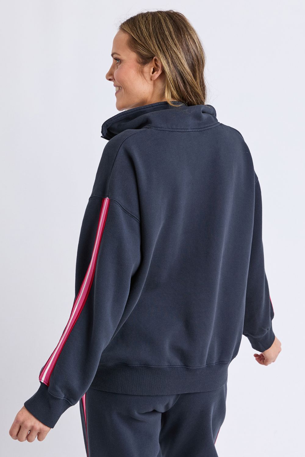 Elm Lifestyle - Lover 1/4 Zip | Navy - Jumper - Silvermaple Boutique 