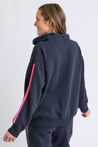 Elm Lifestyle - Lover 1/4 Zip | Navy - Jumper - Silvermaple Boutique 