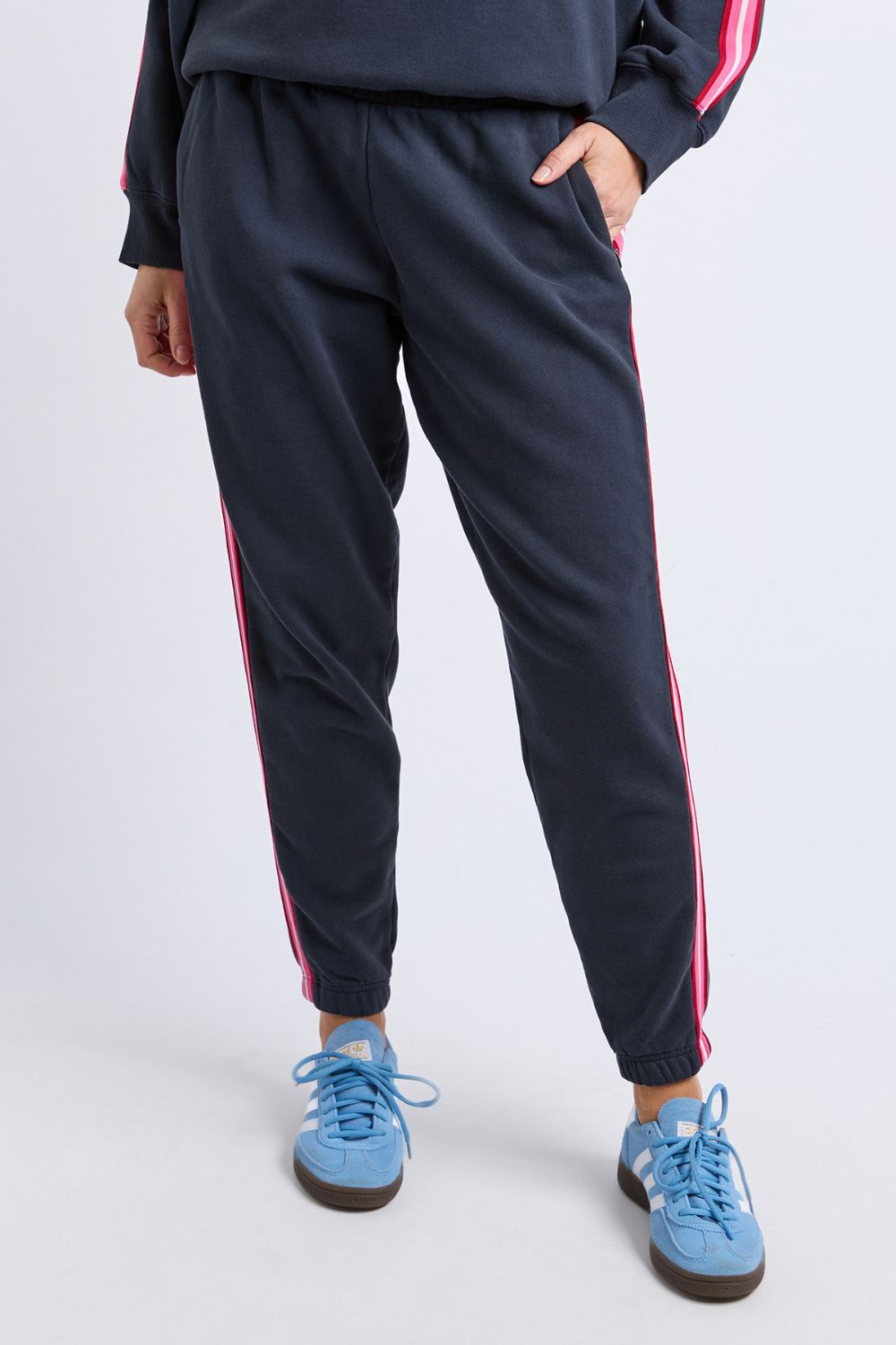 Elm Lifestyle - Lover Trackpant | Navy - Pants - Silvermaple Boutique 