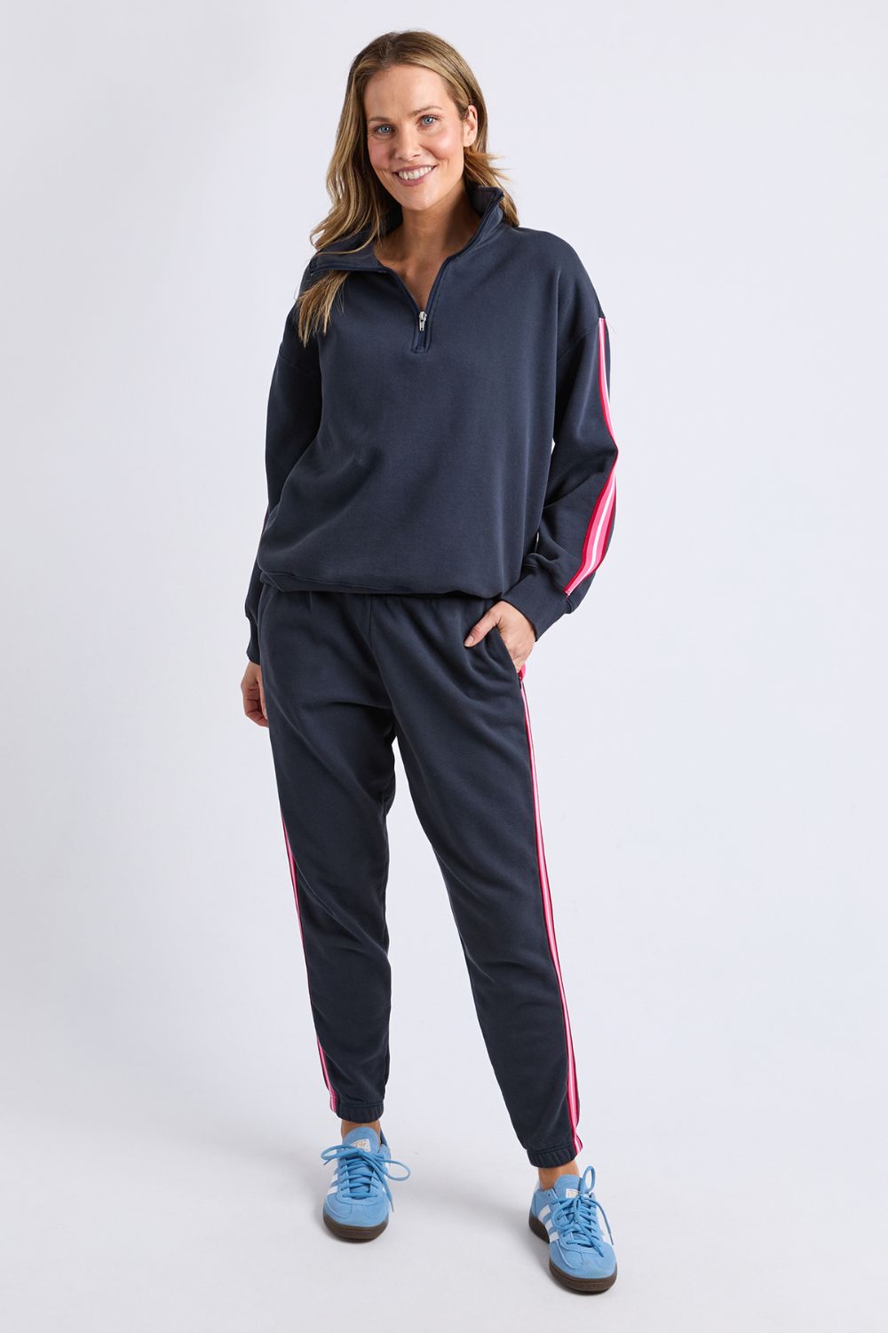 Elm Lifestyle - Lover Trackpant | Navy - Pants - Silvermaple Boutique 
