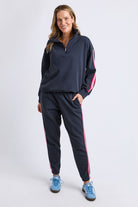 Elm Lifestyle - Lover Trackpant | Navy - Pants - Silvermaple Boutique 