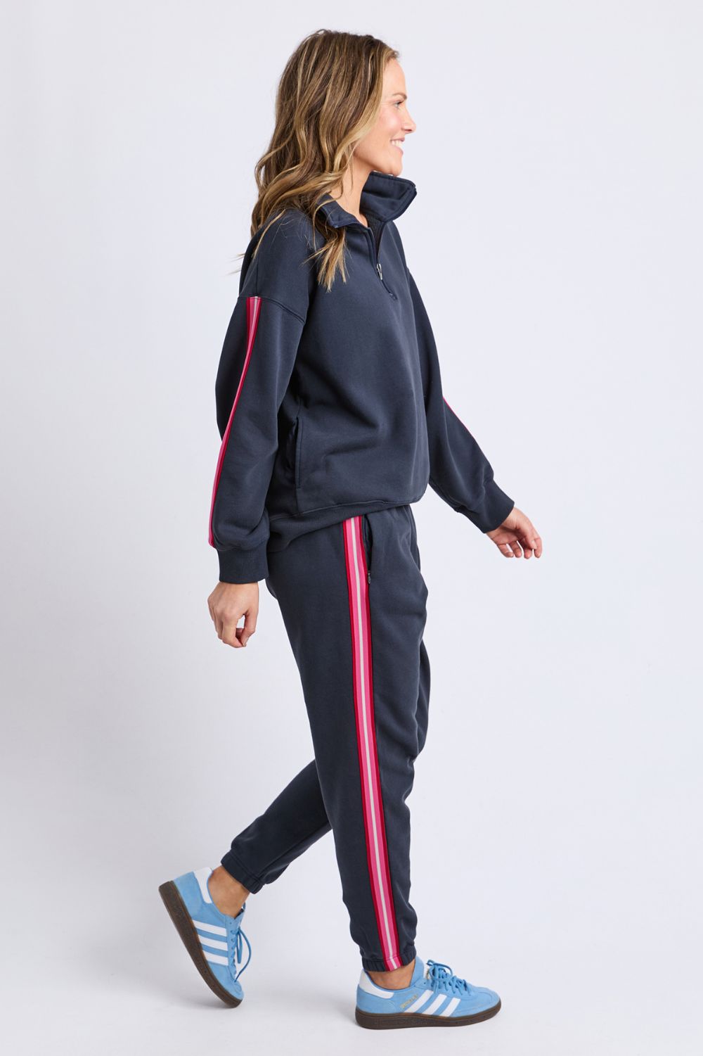Elm Lifestyle - Lover Trackpant | Navy - Pants - Silvermaple Boutique 