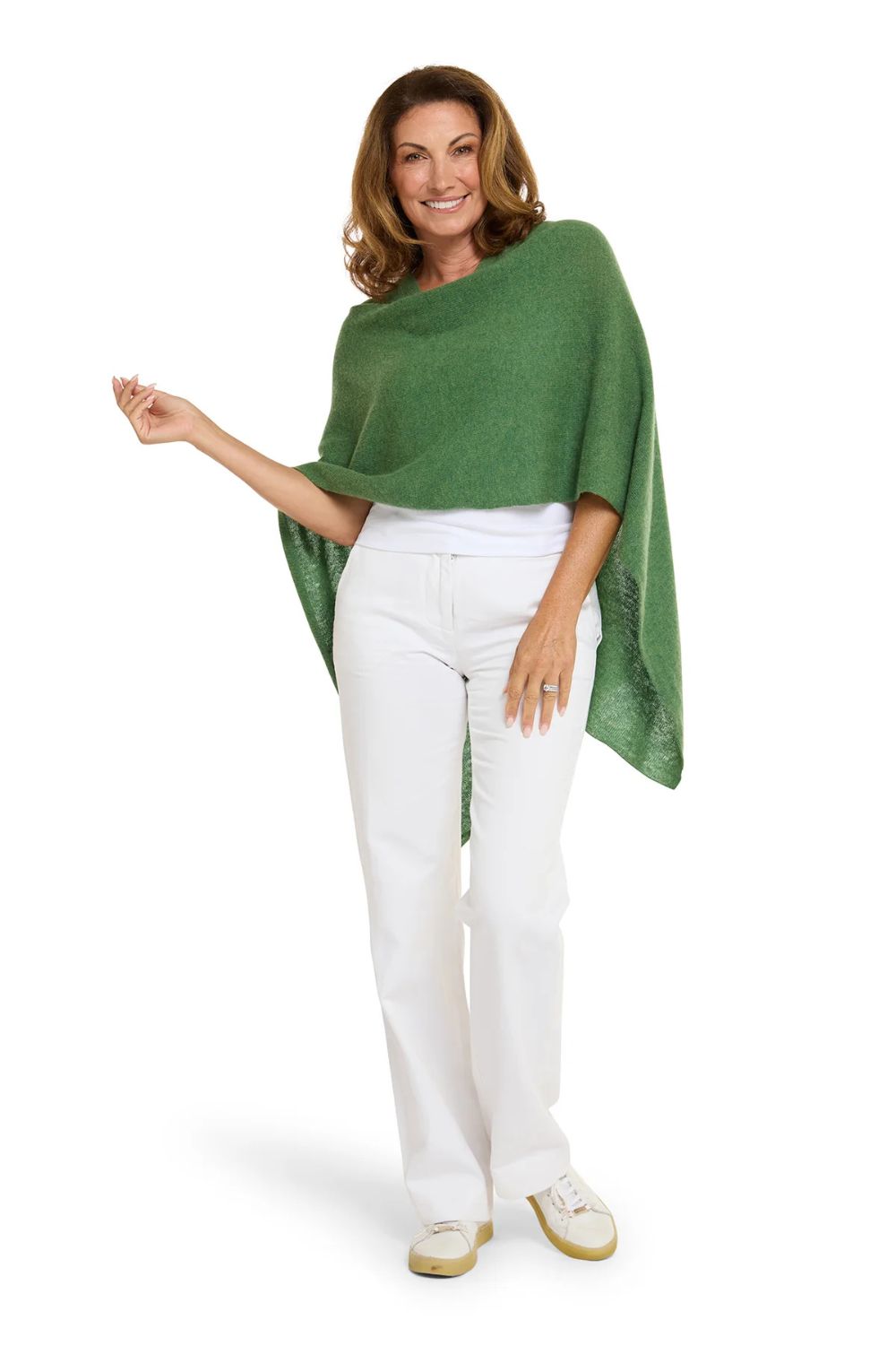 Esperance & Co - Cashmere Topper | Basil - Scarves & Wraps - Silvermaple Boutique 