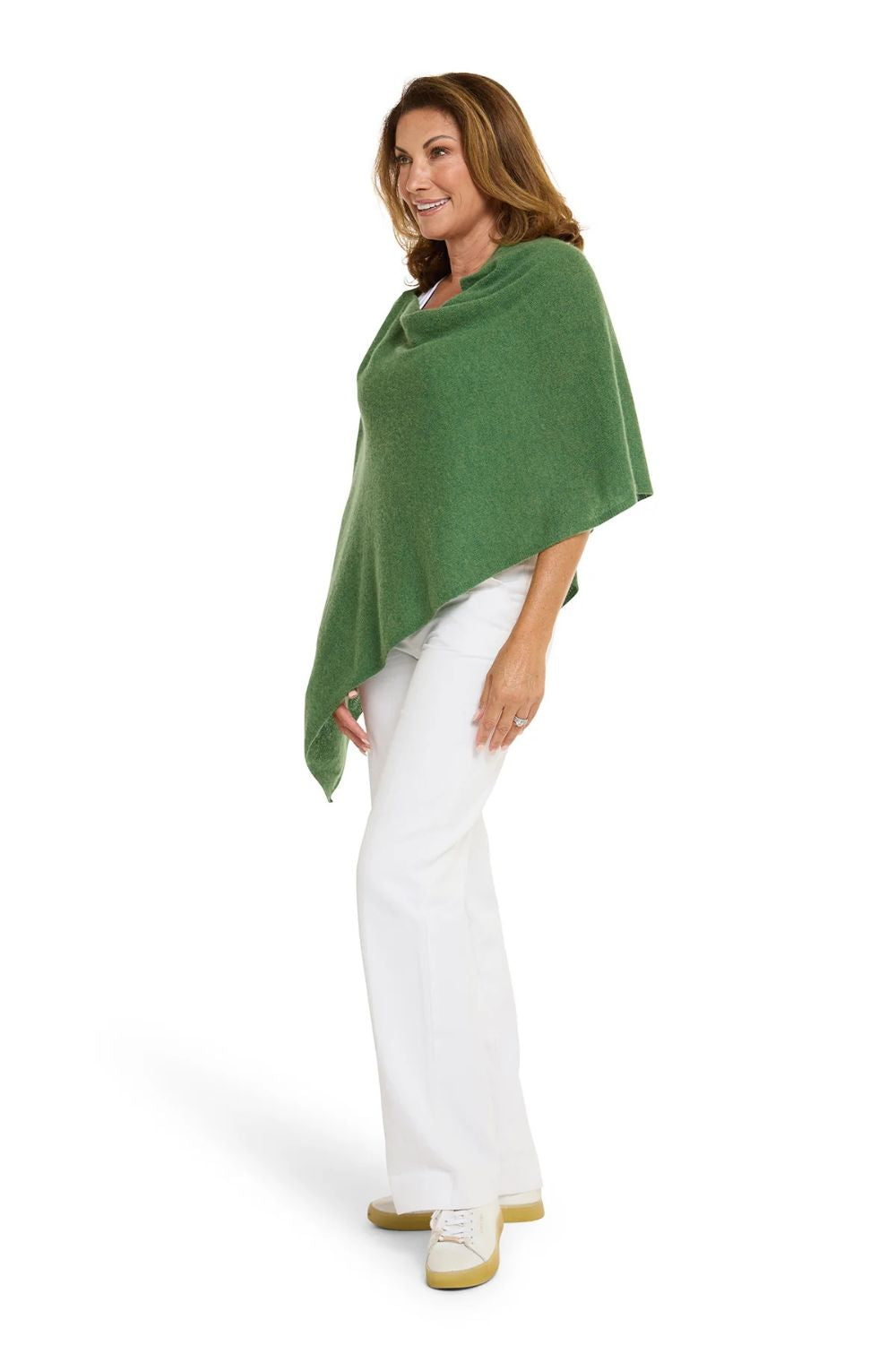 Esperance & Co - Cashmere Topper | Basil - Scarves & Wraps - Silvermaple Boutique 