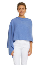 Esperance & Co - Cashmere Topper | Cornflower Blue - Scarves & Wraps - Silvermaple Boutique 