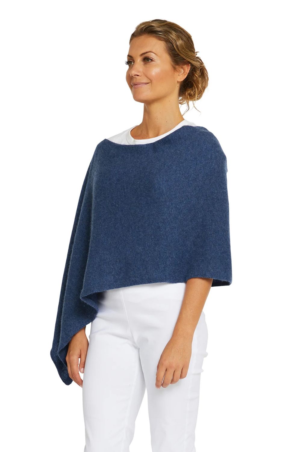 Esperance & Co - Cashmere Topper | Denim - Scarves & Wraps - Silvermaple Boutique 