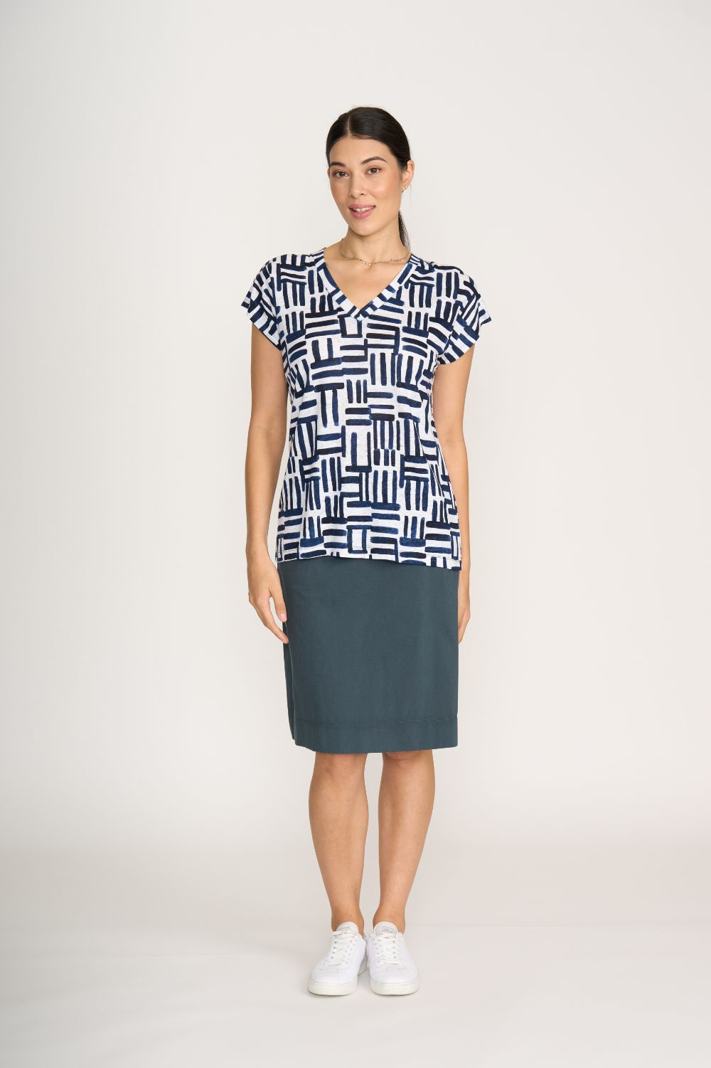 FOIL - FOIL Buttons Up Top | Block & Roll - Top - Silvermaple Boutique 