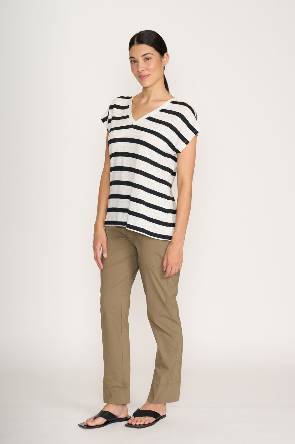 FOIL - FOIL Buttons Up Top | Stripe - Top - Silvermaple Boutique 