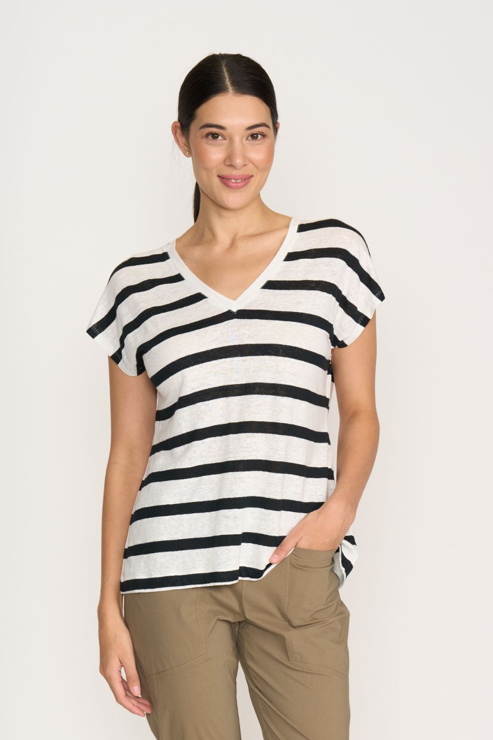 FOIL - FOIL Buttons Up Top | Stripe - Top - Silvermaple Boutique 