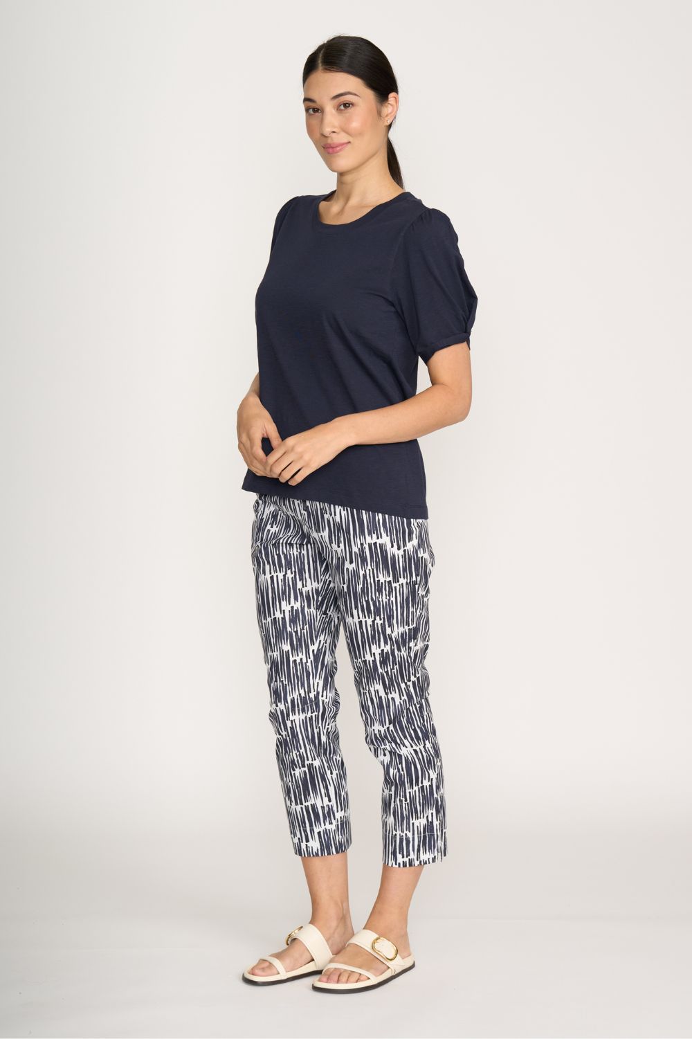FOIL - FOIL Fuss Free Capri | Code - Pants - Silvermaple Boutique 