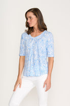 FOIL - FOIL Leading Lady Top | Calypso - Top - Silvermaple Boutique 