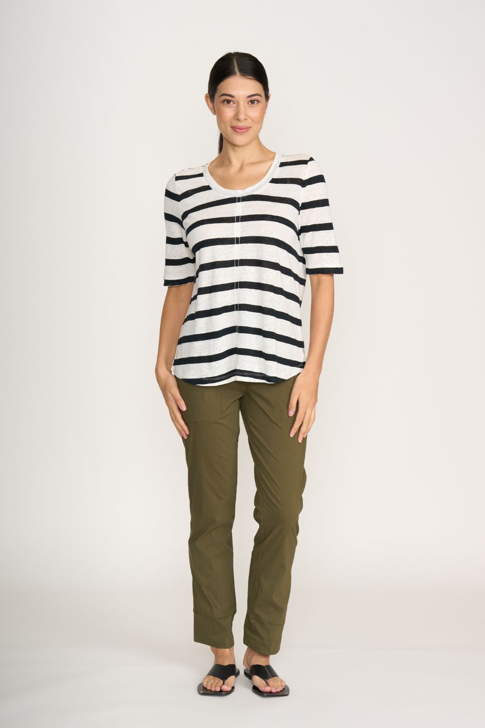 FOIL - FOIL Leading Lady Top | Stripe - Top - Silvermaple Boutique 