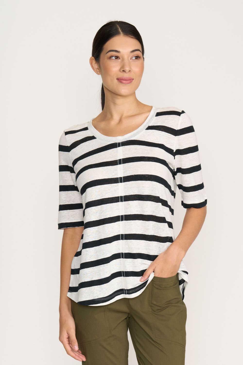 FOIL - FOIL Leading Lady Top | Stripe - Top - Silvermaple Boutique 