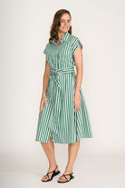 FOIL - FOIL Masterclass Dress | Deep Sea Stripe - Dress - Silvermaple Boutique 