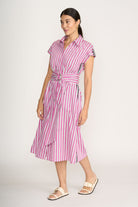 FOIL - FOIL Masterclass Dress | Lipstick Stripe - Dress - Silvermaple Boutique 