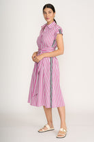 FOIL - FOIL Masterclass Dress | Lipstick Stripe - Dress - Silvermaple Boutique 