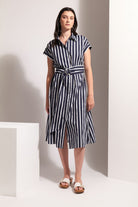 FOIL - FOIL Masterclass Dress | Navy Stripe - Dress - Silvermaple Boutique 