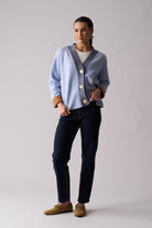 FOIL - FOIL Plush Love Cardi | Blue Combo - Cardigan - Silvermaple Boutique 