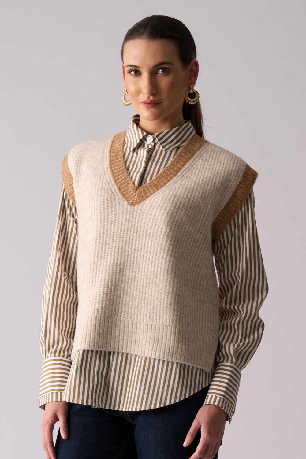 FOIL - FOIL Plush Love Vest | Pink Combo - Vest - Silvermaple Boutique 