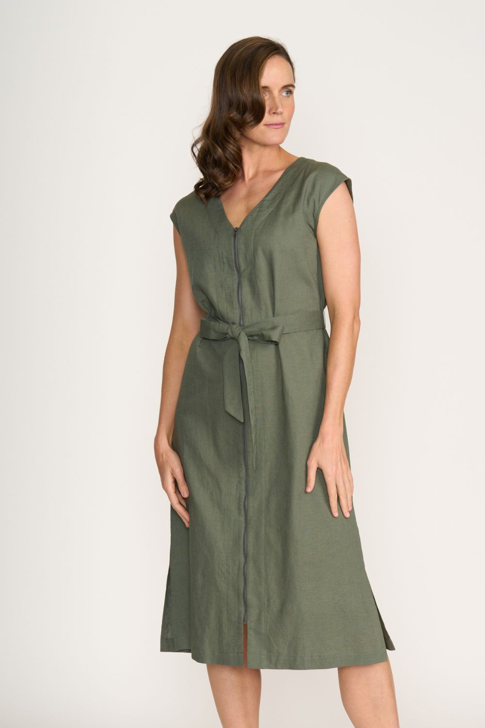 FOIL - FOIL You Little Zipper Dress | Sage - Dress - Silvermaple Boutique 