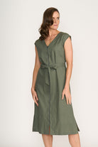 FOIL - FOIL You Little Zipper Dress | Sage - Dress - Silvermaple Boutique 