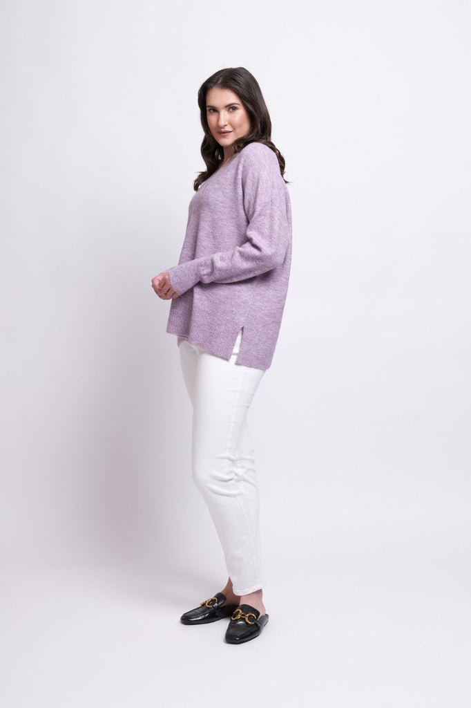 FOIL Come Through Sweater | Lilac_Silvermaple Boutique