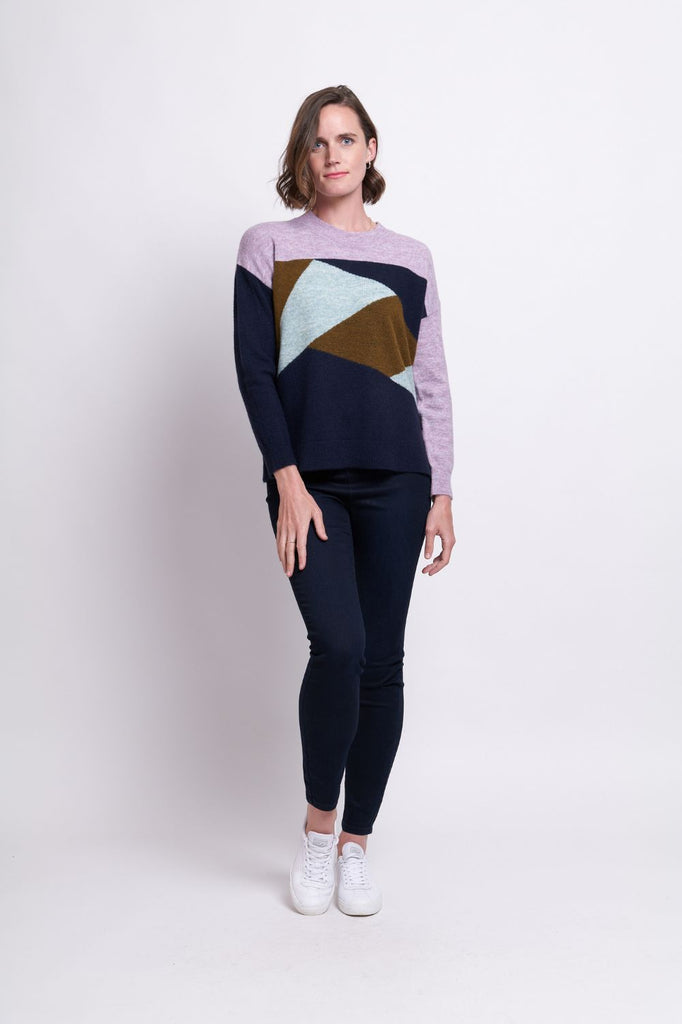 FOIL Cubist Sweater | Duckegg Combo_Silvermaple Boutique