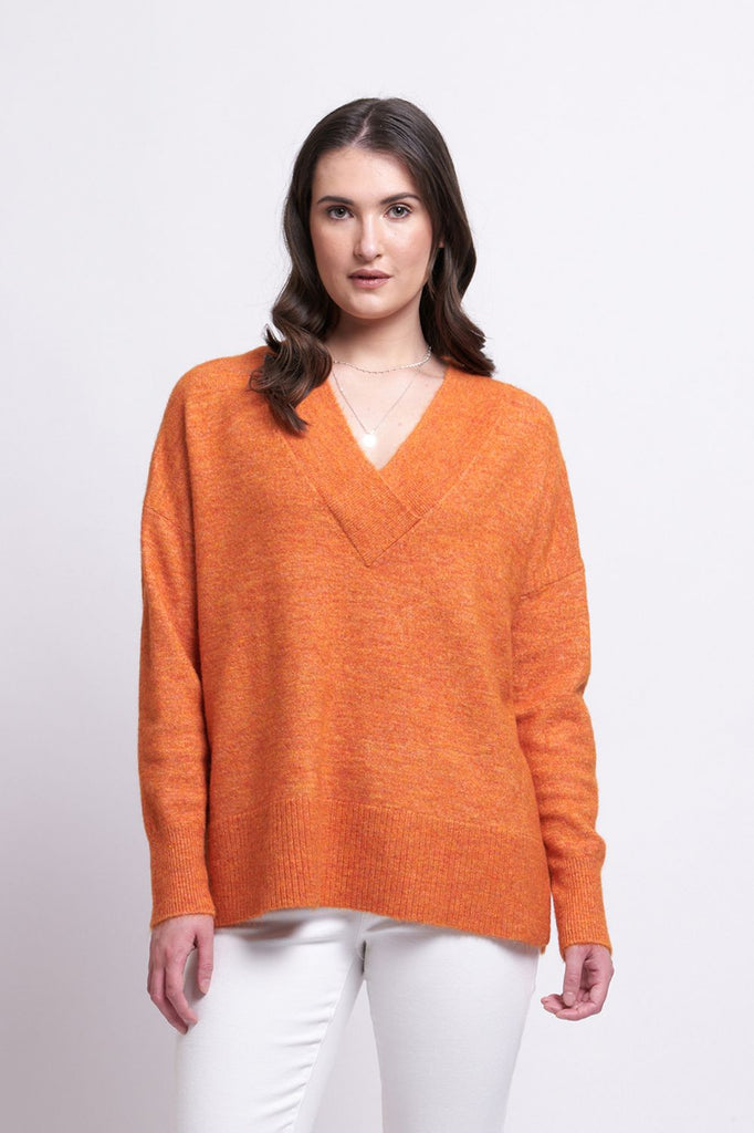FOIL Come Through Sweater | Tangerine_Silvermaple Boutique