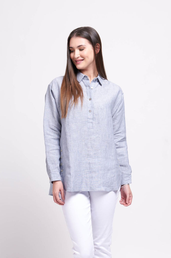 Foil Clothing High Roller Shirt | Chambray_Silvermaple Boutique