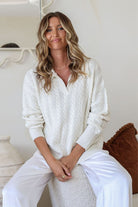 Fashion Curated - Ashbury Cable Knit | Cream - Knitwear - Silvermaple Boutique 