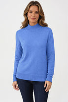Fashion Curated - Ashley Turtle Neck Knit | Wedgewood - Knitwear - Silvermaple Boutique 