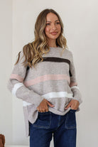 Fashion Curated - Aspen Stripe Knit | Mocha - Knitwear - Silvermaple Boutique 