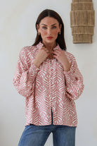 Fashion Curated - Barcelona Pastel Vine Top | Blush - Top - Silvermaple Boutique 