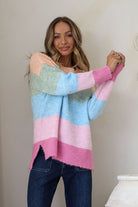 Fashion Curated - Cali Stripe Knit | Sorbet Stripe - Knitwear - Silvermaple Boutique 