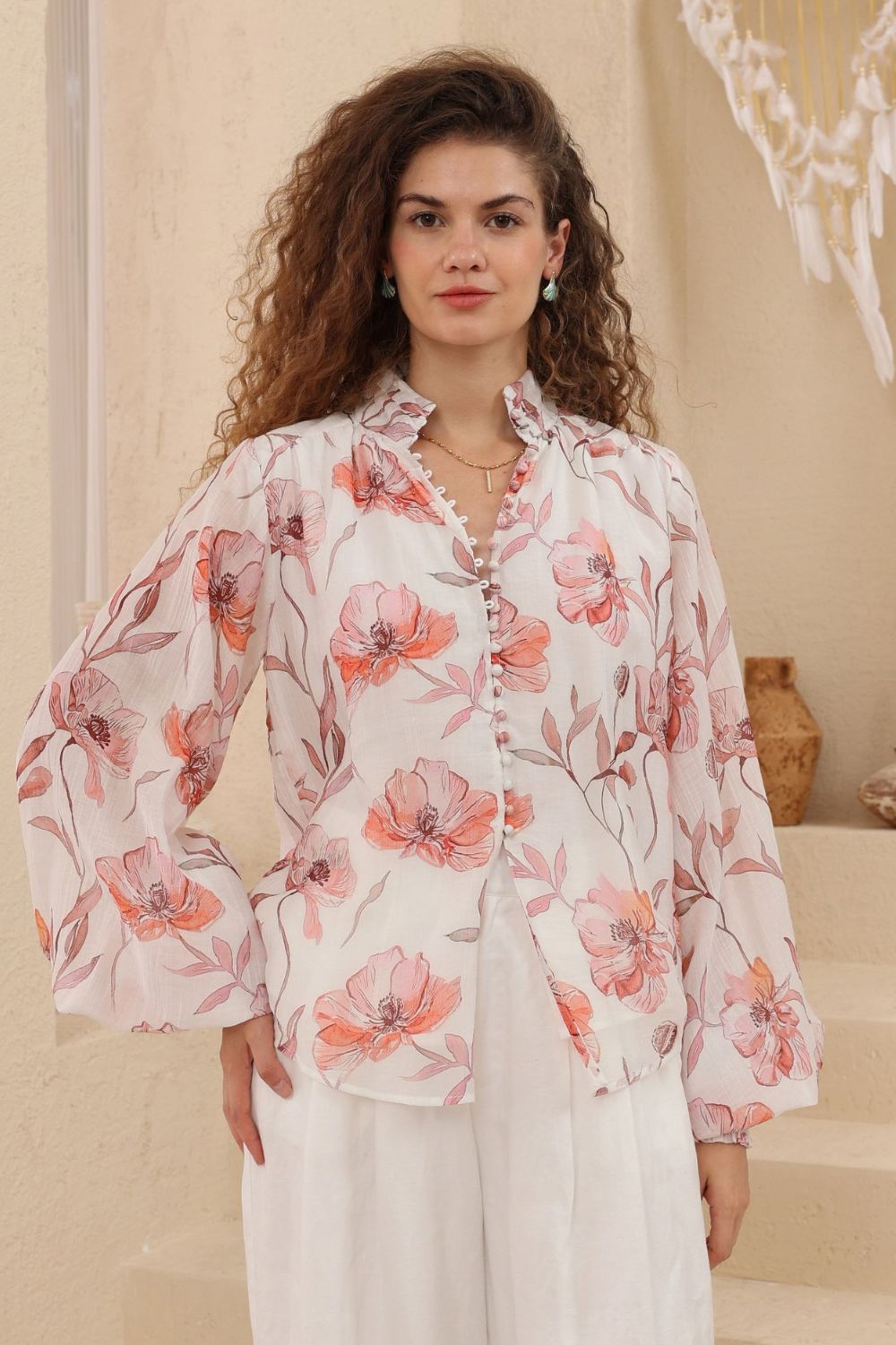 Fashion Curated - Colette Blouse | April Blossom - Blouse - Silvermaple Boutique 