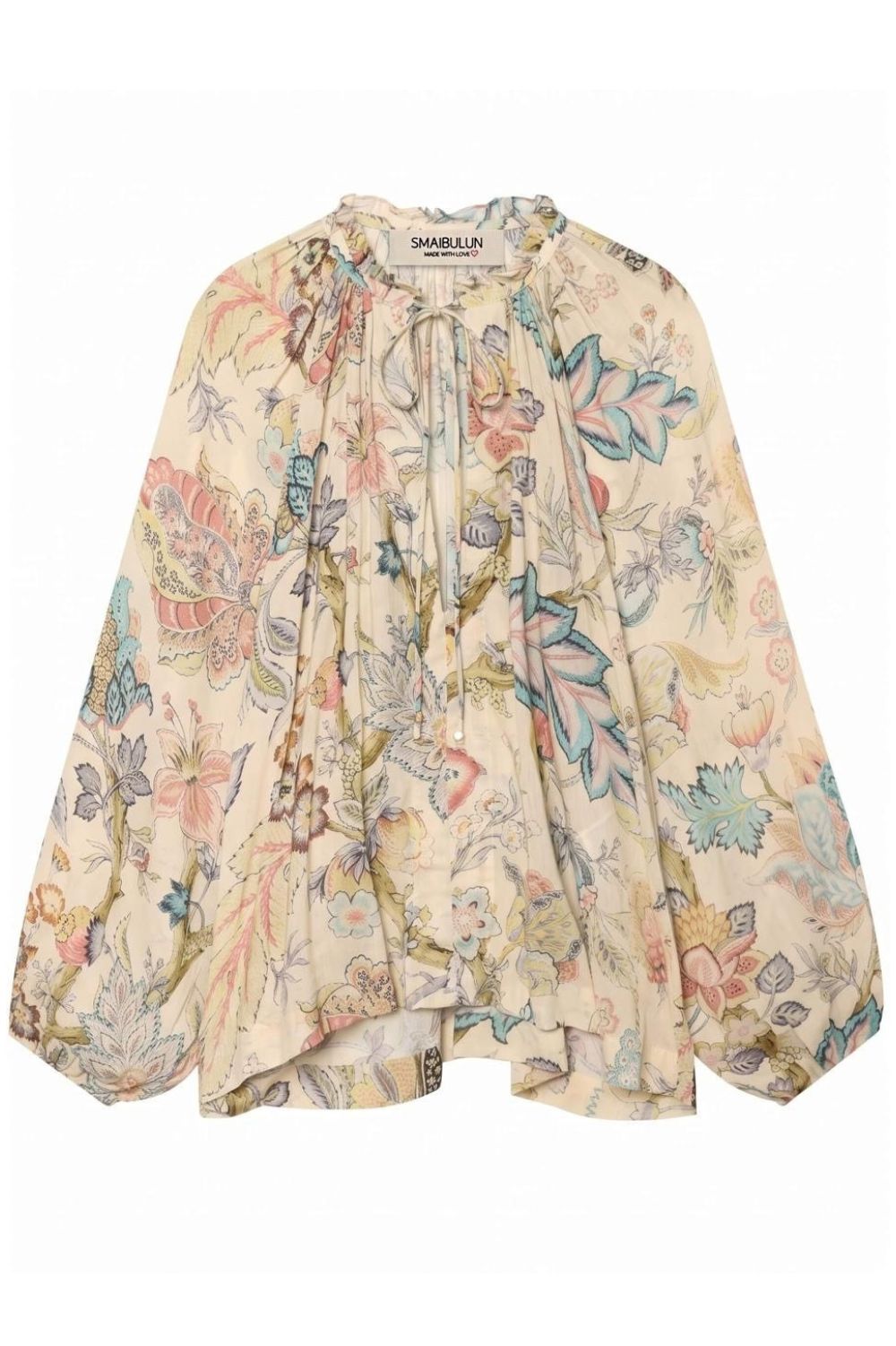 Fashion Curated - Covent Garden Blouse | Natural Floral - Blouse - Silvermaple Boutique 
