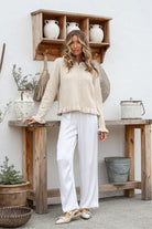 Fashion Curated - Mayfair Pearl Cardi | Latte - Cardigan - Silvermaple Boutique 