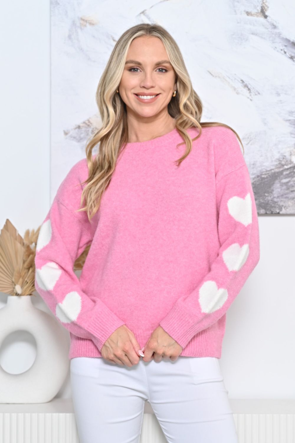 Fashion Curated - Sweetheart Knit | Pink - Knitwear - Silvermaple Boutique 