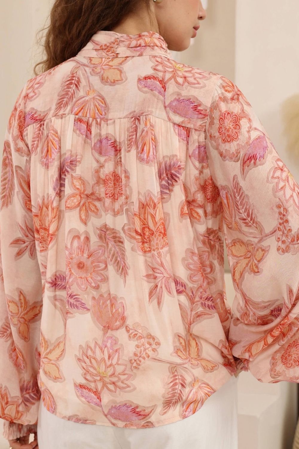 Fashion Curated - Tilly Blouse | Coral Sienna - Blouse - Silvermaple Boutique 