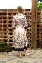 Fashion Express - Celestia Midi Dress | Navy Floral - Dress - Silvermaple Boutique 